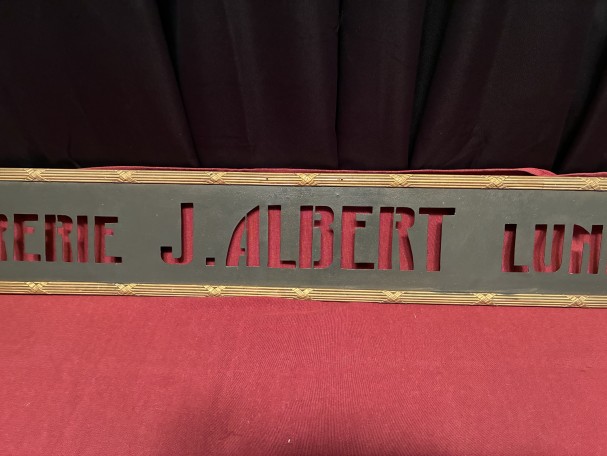 Former interior sign.