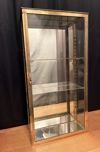 Old shop wall display case.