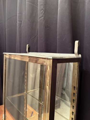 Old shop wall display case.