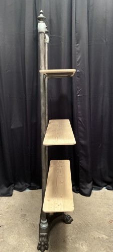 Antique display stand, draper's shelves.