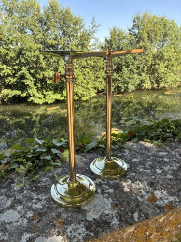 Pair of shelf brackets.