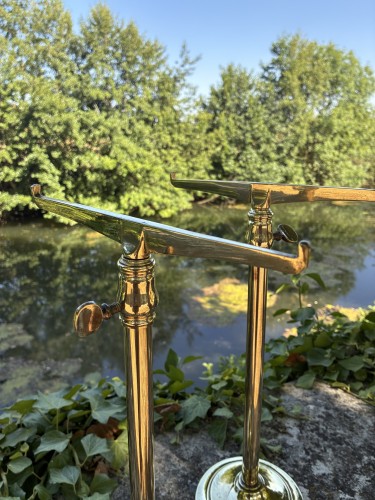 Pair of shelf brackets.