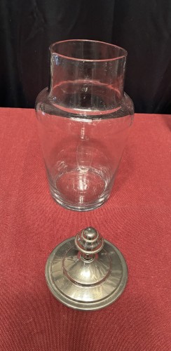 Set of eight bottles, confectionery jars.