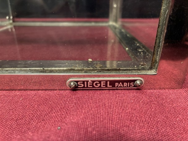 Antique confectioner's display case.