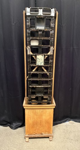 Vintage postcard display stand.