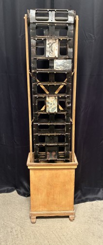 Vintage postcard display stand.