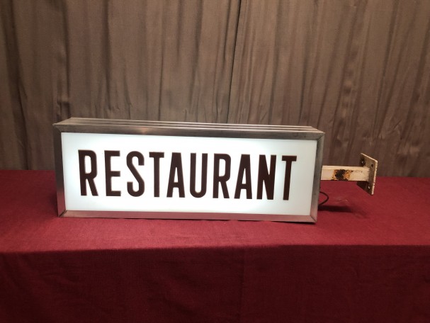 Restaurant sign.
