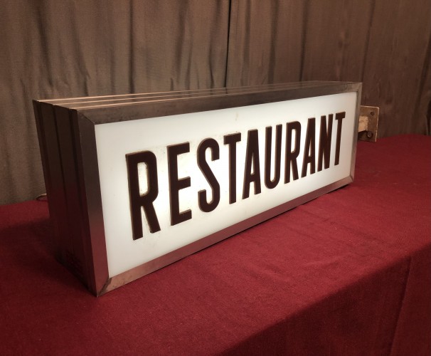 Restaurant sign.