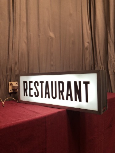 Restaurant sign.