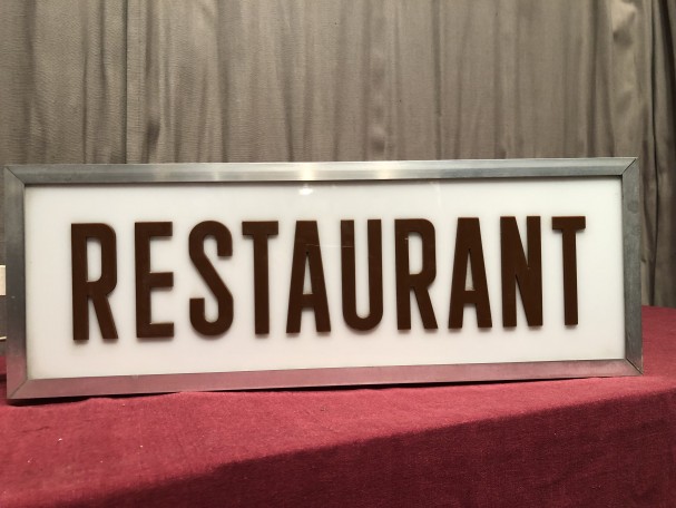 Restaurant sign.