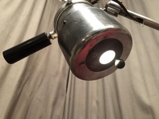 Industrial wall lamp.