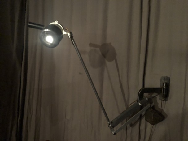 Industrial wall lamp.