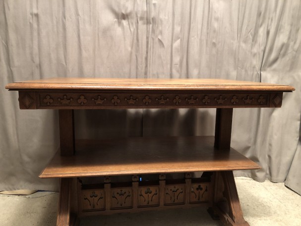 Old table, restaurant serving trolley, store.