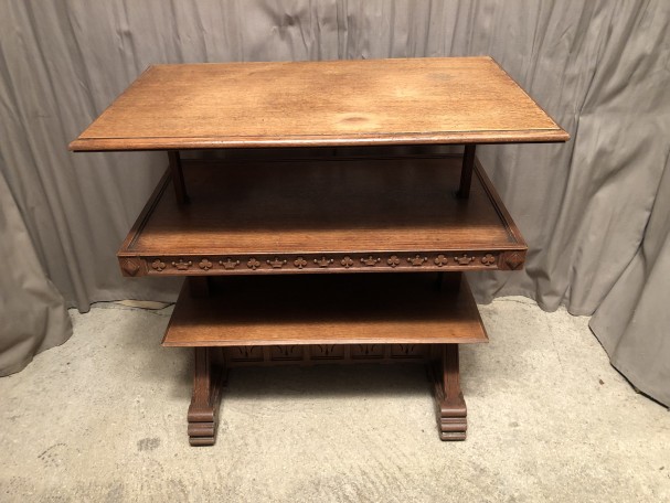 Old table, restaurant serving trolley, store.