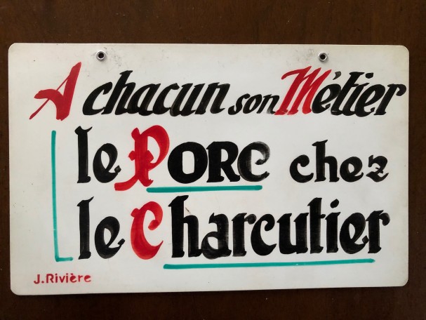Vintage advertising sign