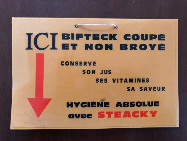 Vintage advertising sign