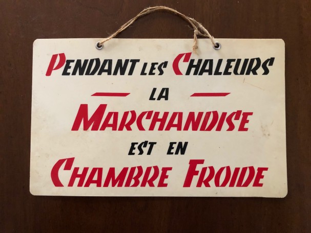 Vintage advertising sign