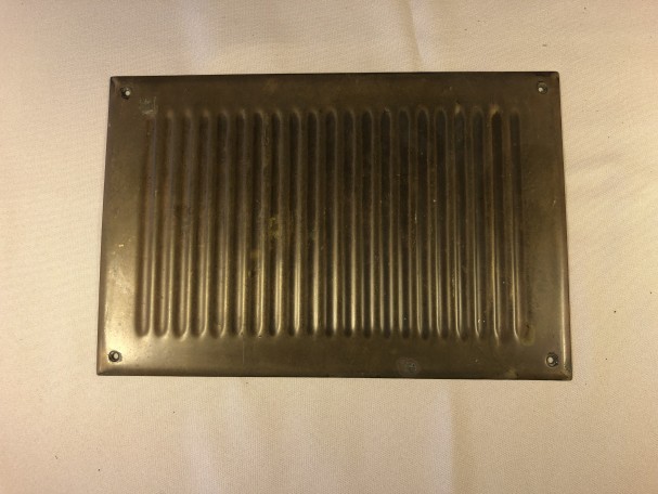 Old store cash register plate.