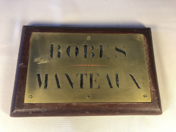 Old trade plaque. Tailor, milliner.