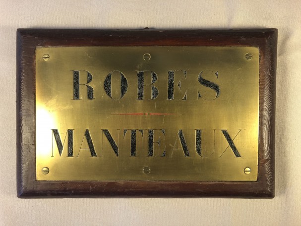 Old trade plaque. Tailor, milliner.