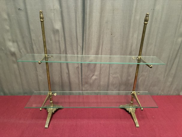 A collection of old shop shelf brackets.