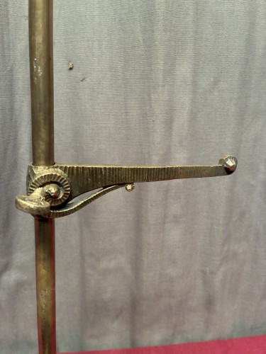 A collection of old shop shelf brackets.