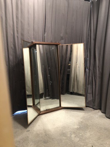 Old wall triptych mirror. (sold)
