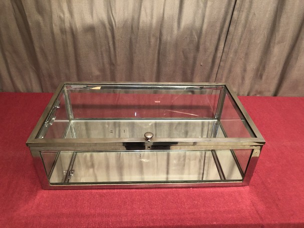 Old small shop counter display case, Siégel.