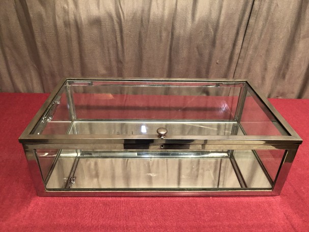 Old small shop counter display case, Siégel.