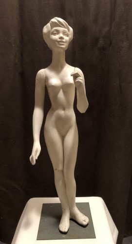 Vintage little store mannequin.