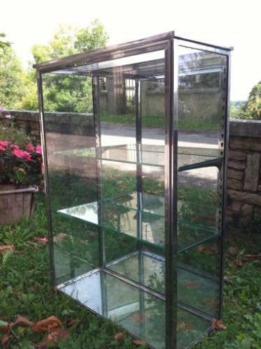 Vintage chromed display case