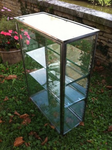 Vintage chromed display case