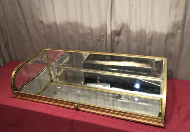 Old large shop counter display case.