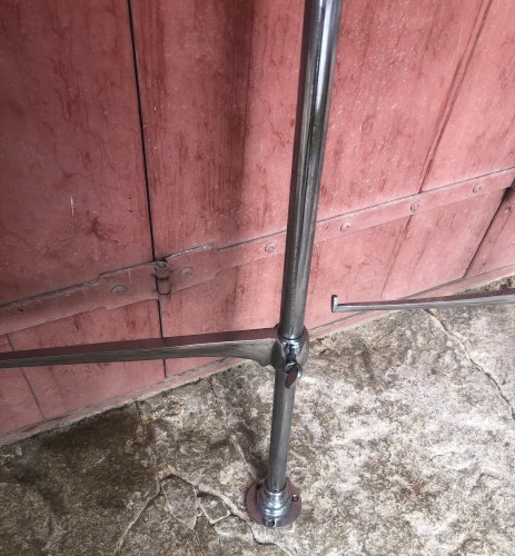 Old uprights for store shelves.