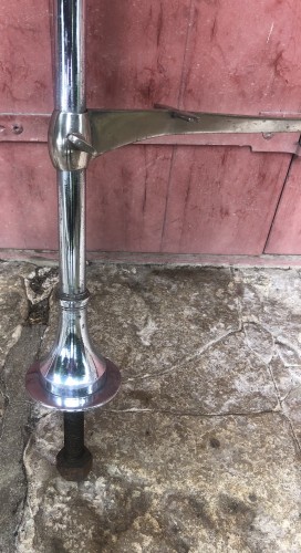Pair of antique store shelf uprights.
