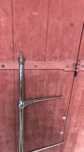 Pair of antique store shelf uprights.