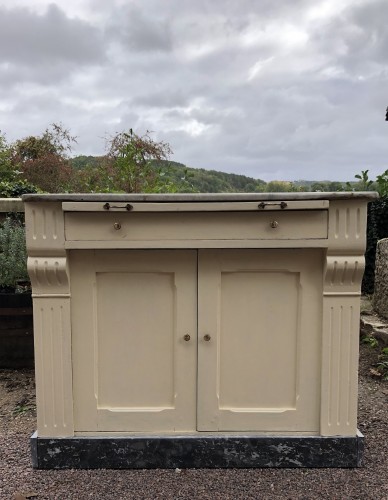 Antique bakery and pastry furniture.