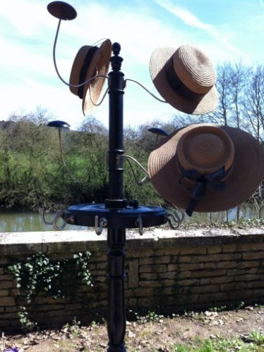 Hats and belts stand display