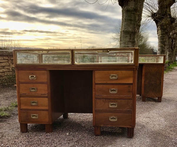 Pair of shop counters display cases.(sold)