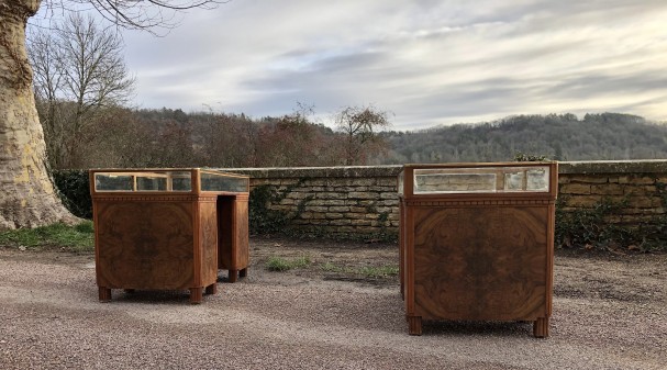 Pair of shop counters display cases.(sold)