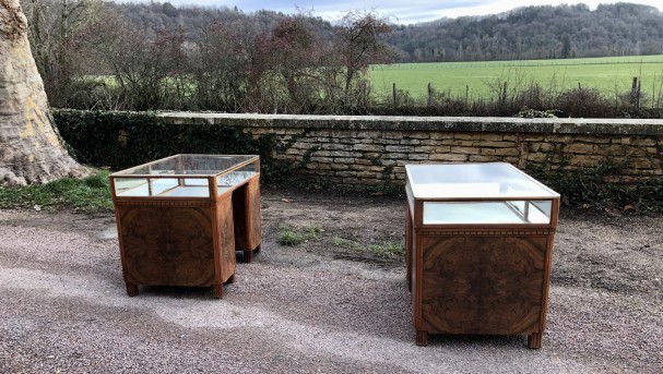 Pair of shop counters display cases.(sold)