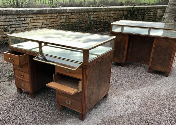Pair of shop counters display cases.(sold)