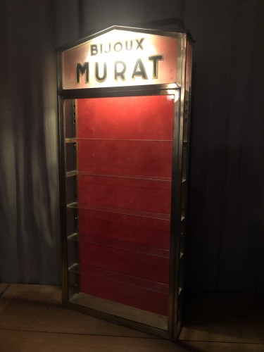 Old shop display case, jewelry store.