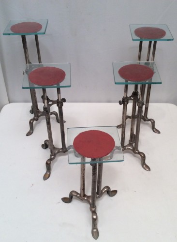 Set of 5 shop stand displays.