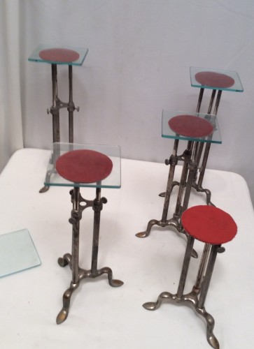 Set of 5 shop stand displays.