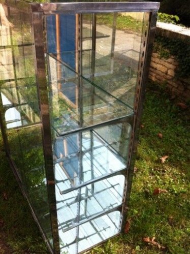 Pair of vintage display cases