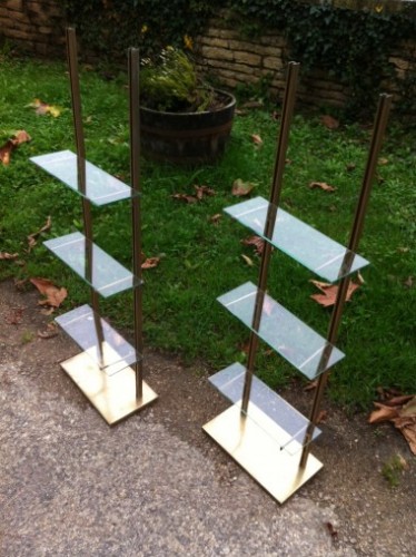 Pair of display shelves (sold)