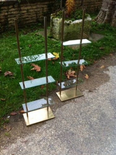 Pair of display shelves (sold)