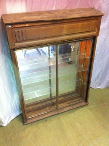 Vintage wall hanging display case