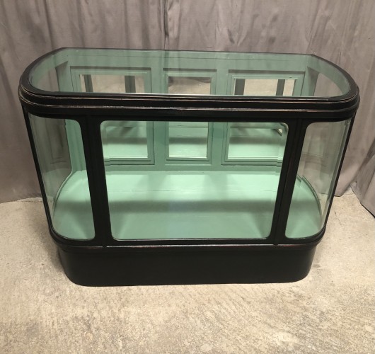 Antique shop display counter unit.